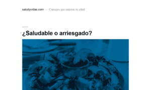 Saludyvidas.com thumbnail