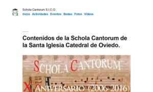 Scholacantorum-sico.es thumbnail