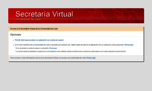 Secretariavirtual.unileon.es thumbnail
