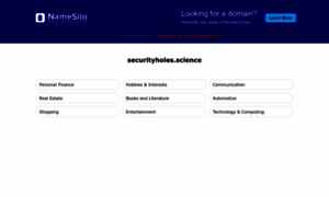 Securityholes.science thumbnail