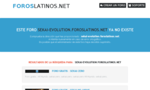 Sekai-evolution.foroslatinos.net thumbnail