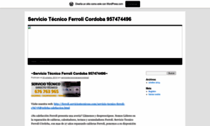 Serviciotecnicoferrolicordoba4.wordpress.com thumbnail