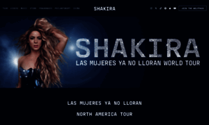 Shakira.com thumbnail