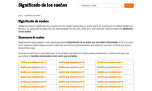 Significadodelossuenos.top thumbnail