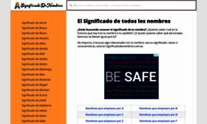 Significadodenombres.com.es thumbnail