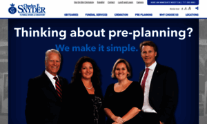 Snyderfuneralhome.com thumbnail