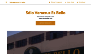 Soloveracruzesbello-restaurant.negocio.site thumbnail