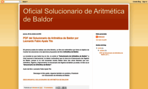 Solucionariooficialaritmeticabaldor.blogspot.com thumbnail