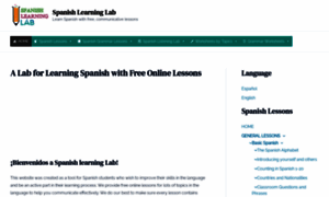 Spanishlearninglab.com thumbnail