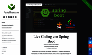 Springhispano.org thumbnail