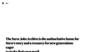 Stevejobsarchive.com thumbnail