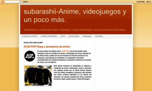 Subarashiianimejuegosyunpocomas.blogspot.com thumbnail