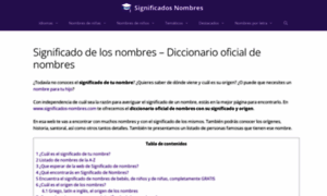 Suenos.significado-de-nombres.com thumbnail
