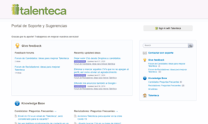 Talenteca.uservoice.com thumbnail