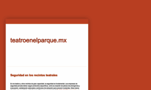 Teatroenelparque.mx thumbnail