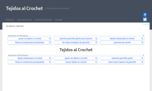 Tejidosalcrochet.cl thumbnail