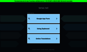 Terse.net thumbnail