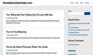 Therelationshipinsider.com thumbnail