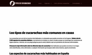 Tiposdecucarachas.com thumbnail