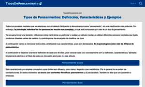 Tiposdepensamiento.com thumbnail