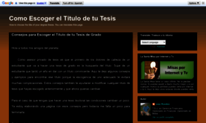 Titulodetesis.blogspot.com thumbnail