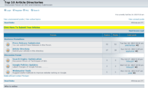 Top-10-article-directories.com thumbnail
