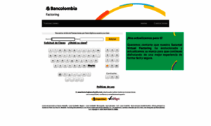 Transaccionesfactoringbancolombia.com thumbnail