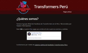 Transformersperu.com thumbnail