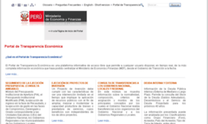 Transparencia-economica.mef.gob.pe thumbnail