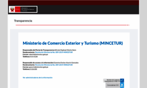 Transparencia.mincetur.gob.pe thumbnail
