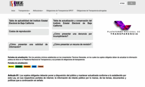Transparenciaieebc.mx thumbnail