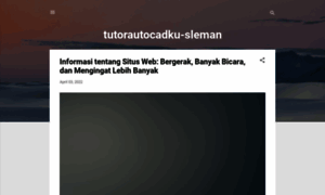 Tutorautocadku-sleman.blogspot.com thumbnail