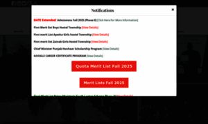 Ue.edu.pk thumbnail
