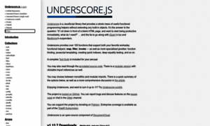 Underscorejs.org thumbnail