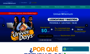 Univermilenium.edu.mx thumbnail