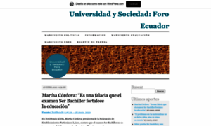 Universidadsociedadec.wordpress.com thumbnail