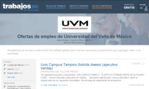 Universidaduvm.trabajos.mx thumbnail