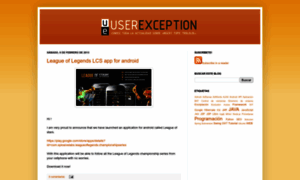 Userexception.blogspot.com.es thumbnail