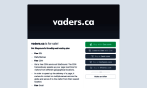 Vaders.ca thumbnail