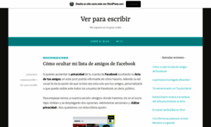 Verparaescribir.wordpress.com thumbnail