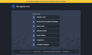 Vip-register.com thumbnail