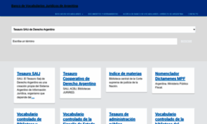 Vocabularios.saij.gob.ar thumbnail