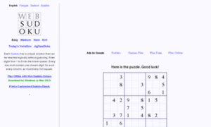 Web-sudoku.org thumbnail