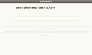 Webpolechampionship.com thumbnail