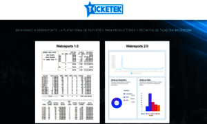 Webreports.ticketek.com.ar thumbnail