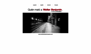 Whokilledwalterbenjamin.com thumbnail
