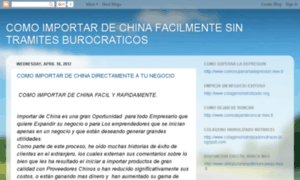 Wwwcomoimportardechinafacilmente.blogspot.mx thumbnail
