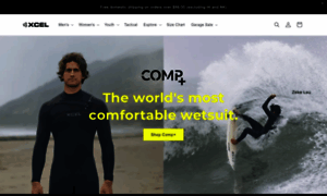 Xcelwetsuits.com thumbnail