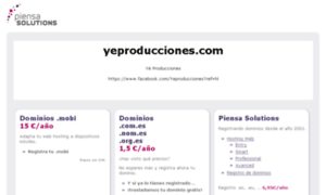 Yeproducciones.com thumbnail