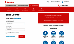 Zonacliente.homeserve.es thumbnail